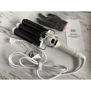 Bondi Boost Wave Wand (32mm) 3 Barrels, Mermaid Beachy Hair Tool Curling Iron